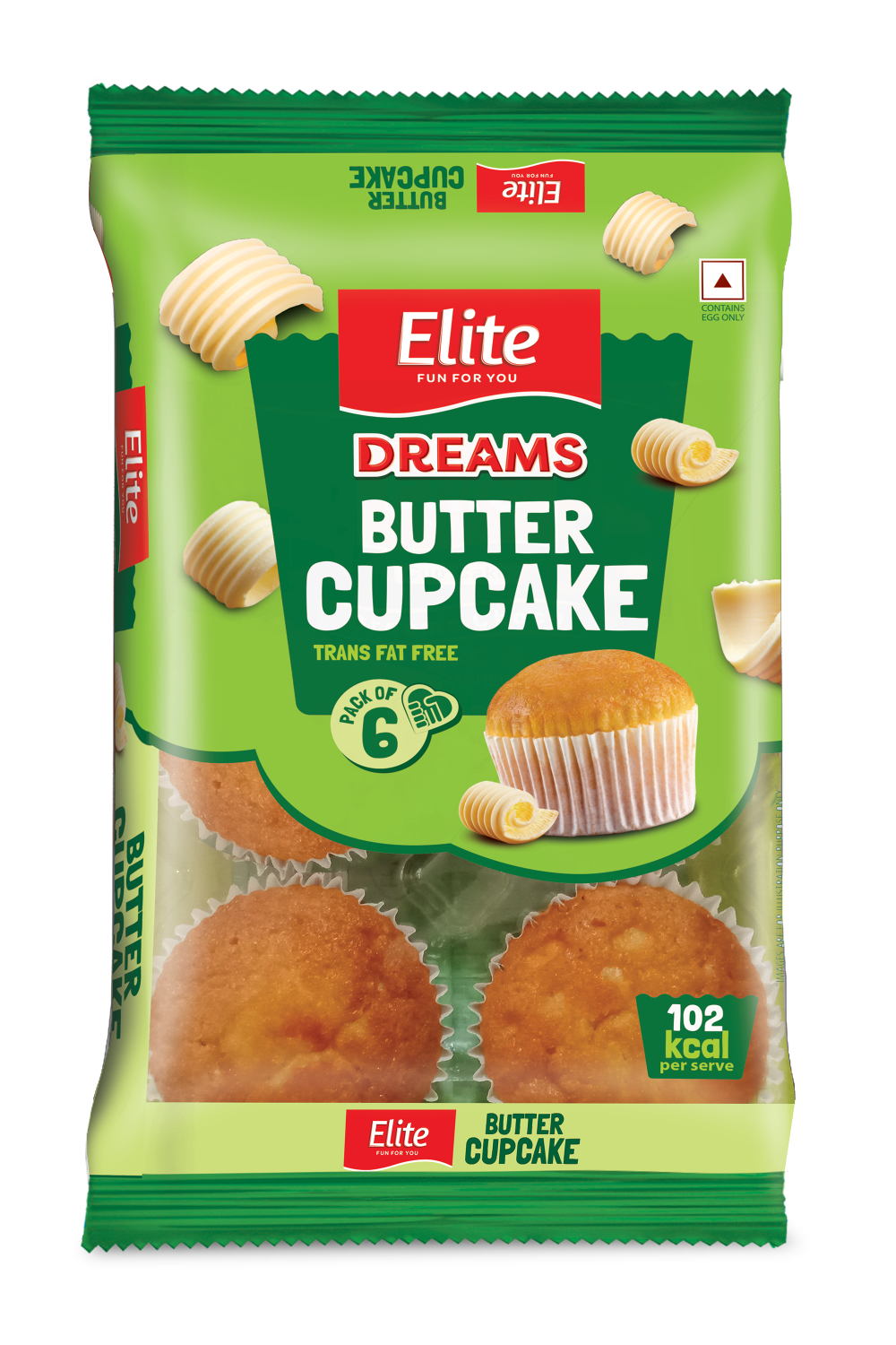 Elite Dreams Butter Cup Cake (Pack of 4) 90g